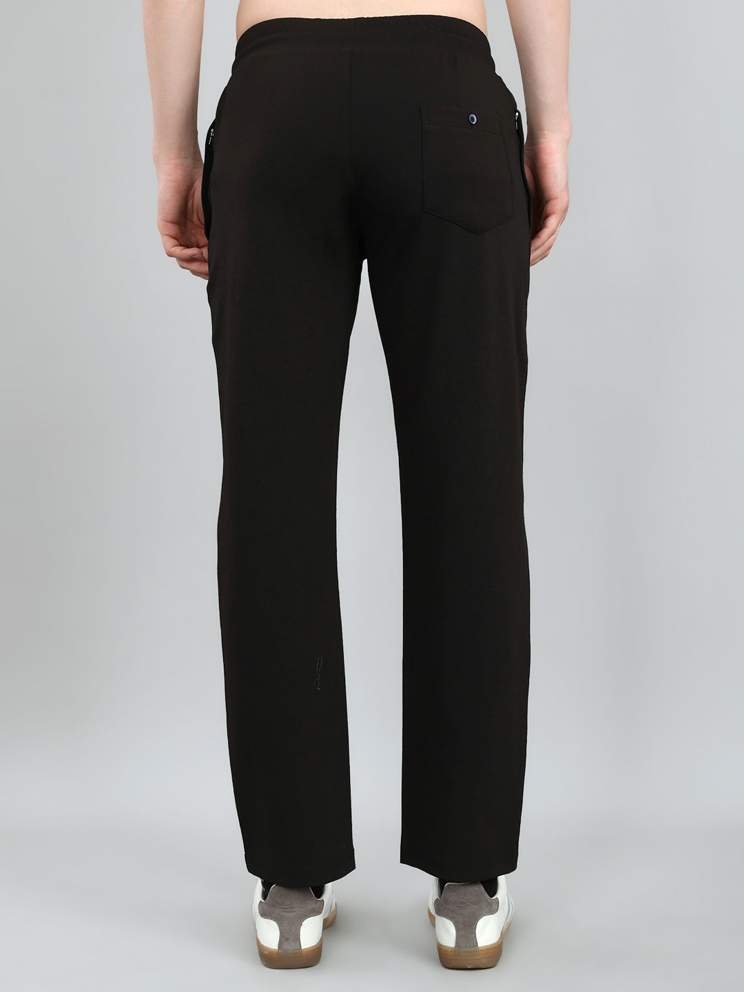 Luxuria Men Black Solid Regular Fit Lower