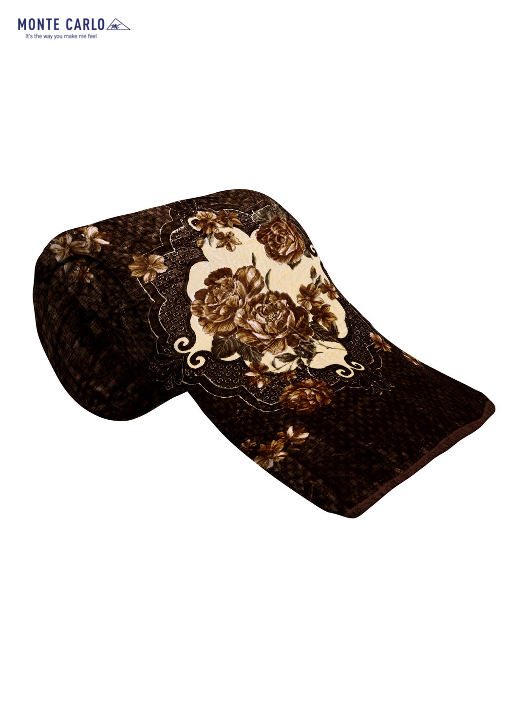 Printed Double Bed 947 GSM Blanket Angel Gold 1 Ply (Weight 5 kg)