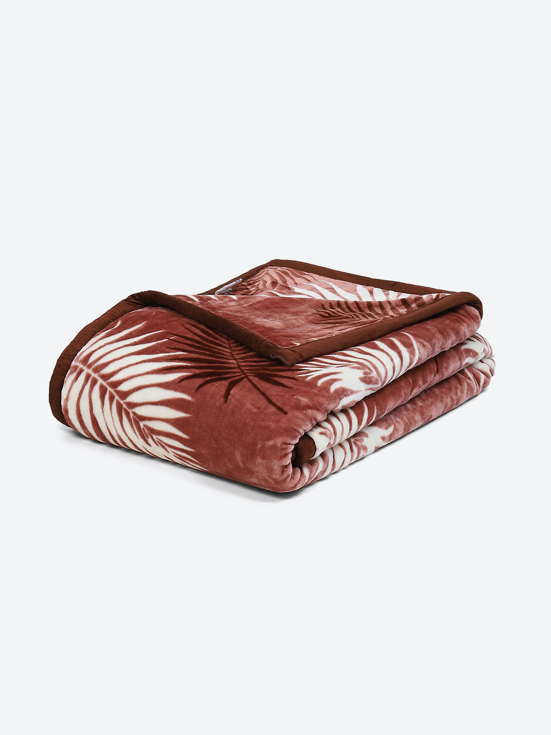 Printed Double Bed 1041 GSM Blanket Apricot 2 Ply (Weight 5.5 kg)