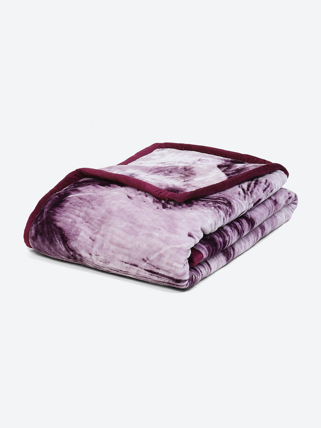 Printed Double Bed 1041 GSM Blanket Apricot 2 Ply (Weight 5.5 kg)