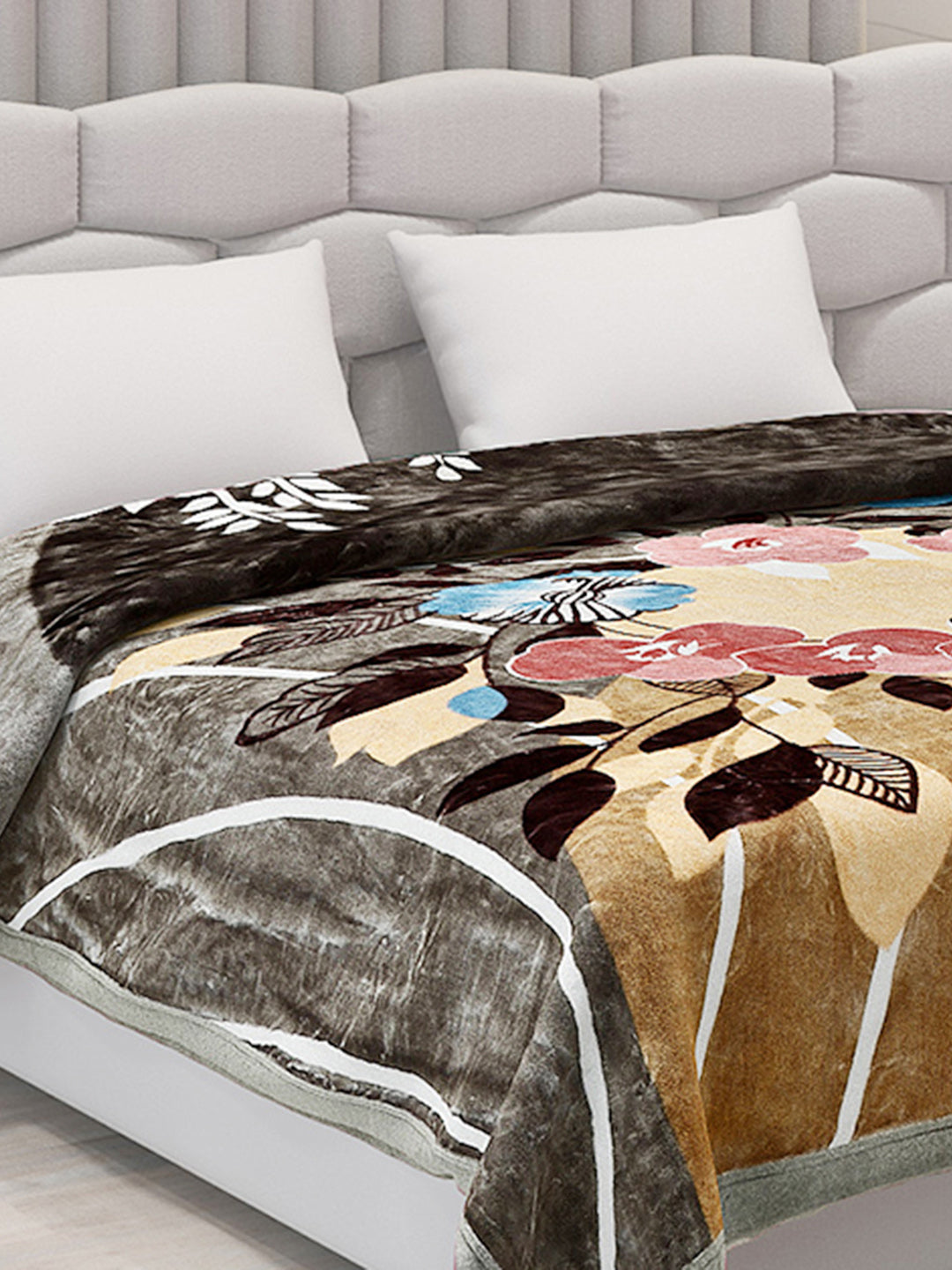 Printed Double Bed 795 GSM Blanket Austin 2 Ply (Weight 4.2 kg)