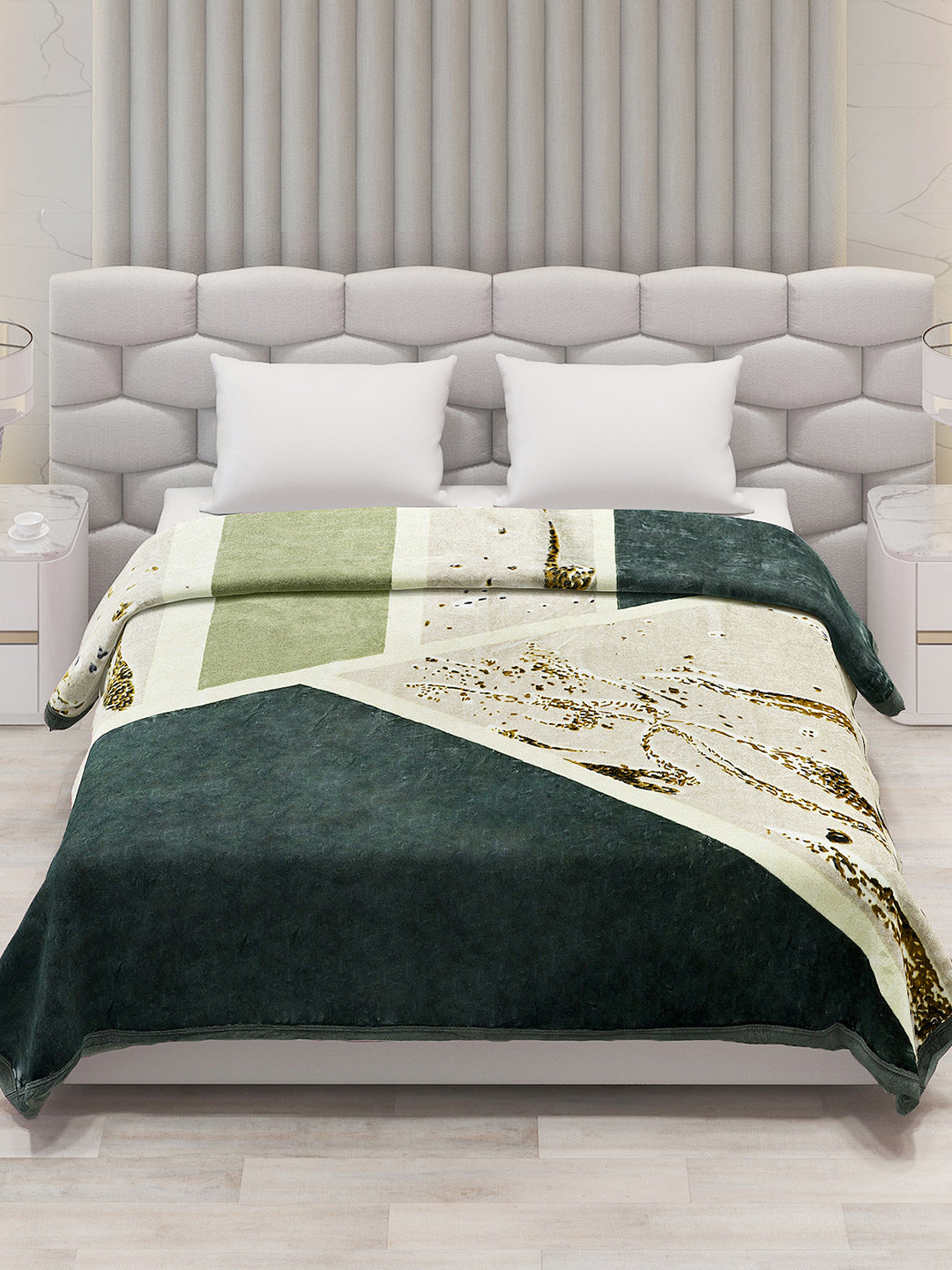 Printed Double Bed 795 GSM Blanket Austin 2 Ply (Weight 4.2 kg)