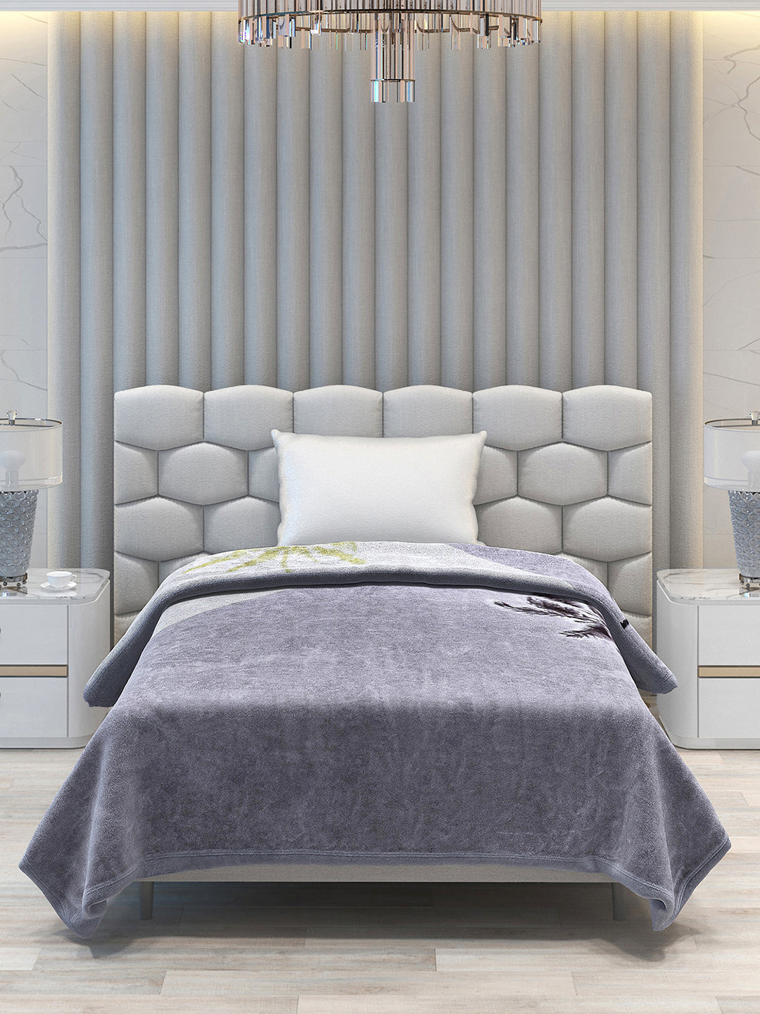 Printed Single Bed 1051 GSM Blanket Bling 2 Ply (Weight 3.7 kg)