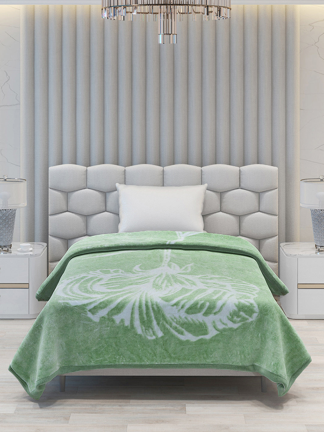 Printed Single Bed 1051 GSM Blanket Bling 2 Ply (Weight 3.7 kg)