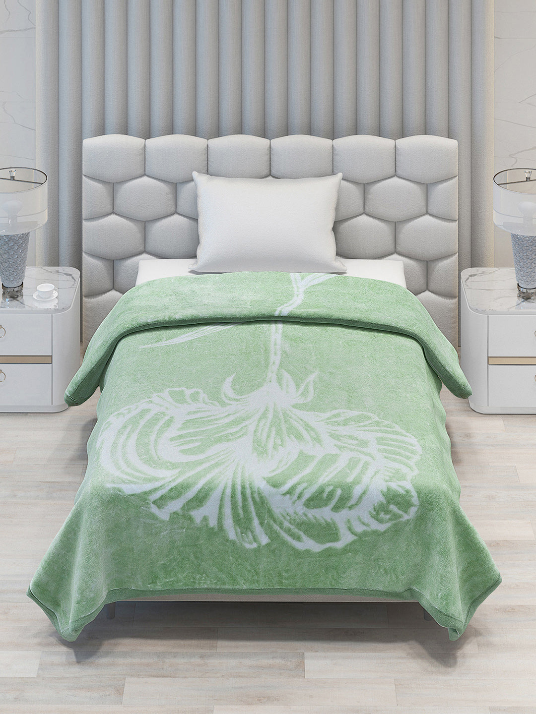 Printed Single Bed 1051 GSM Blanket Bling 2 Ply (Weight 3.7 kg)