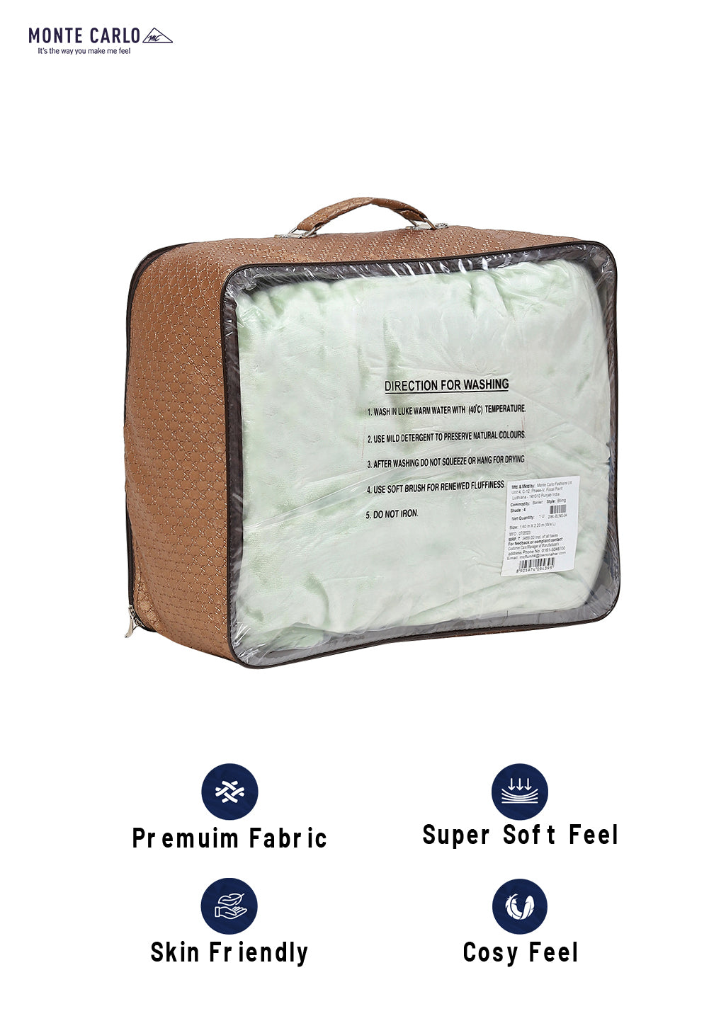Printed Single Bed 1051 GSM Blanket Bling 2 Ply (Weight 3.7 kg)