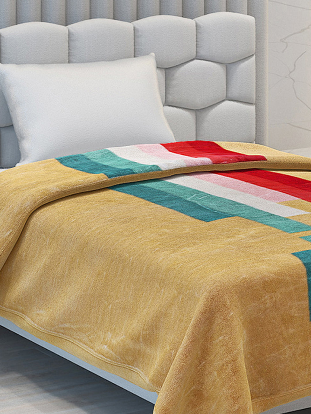 Printed Single Bed 1051 GSM Blanket Bling 2 Ply (Weight 3.7 kg)