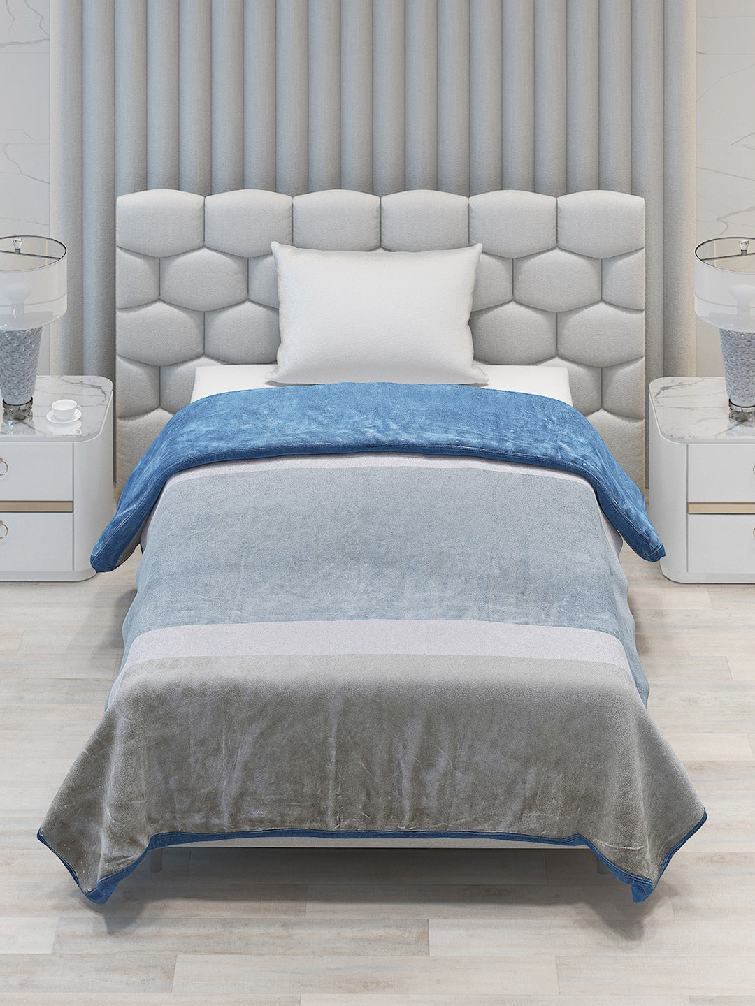 Printed Single Bed 1051 GSM Blanket Bling 2 Ply (Weight 3.7 kg)