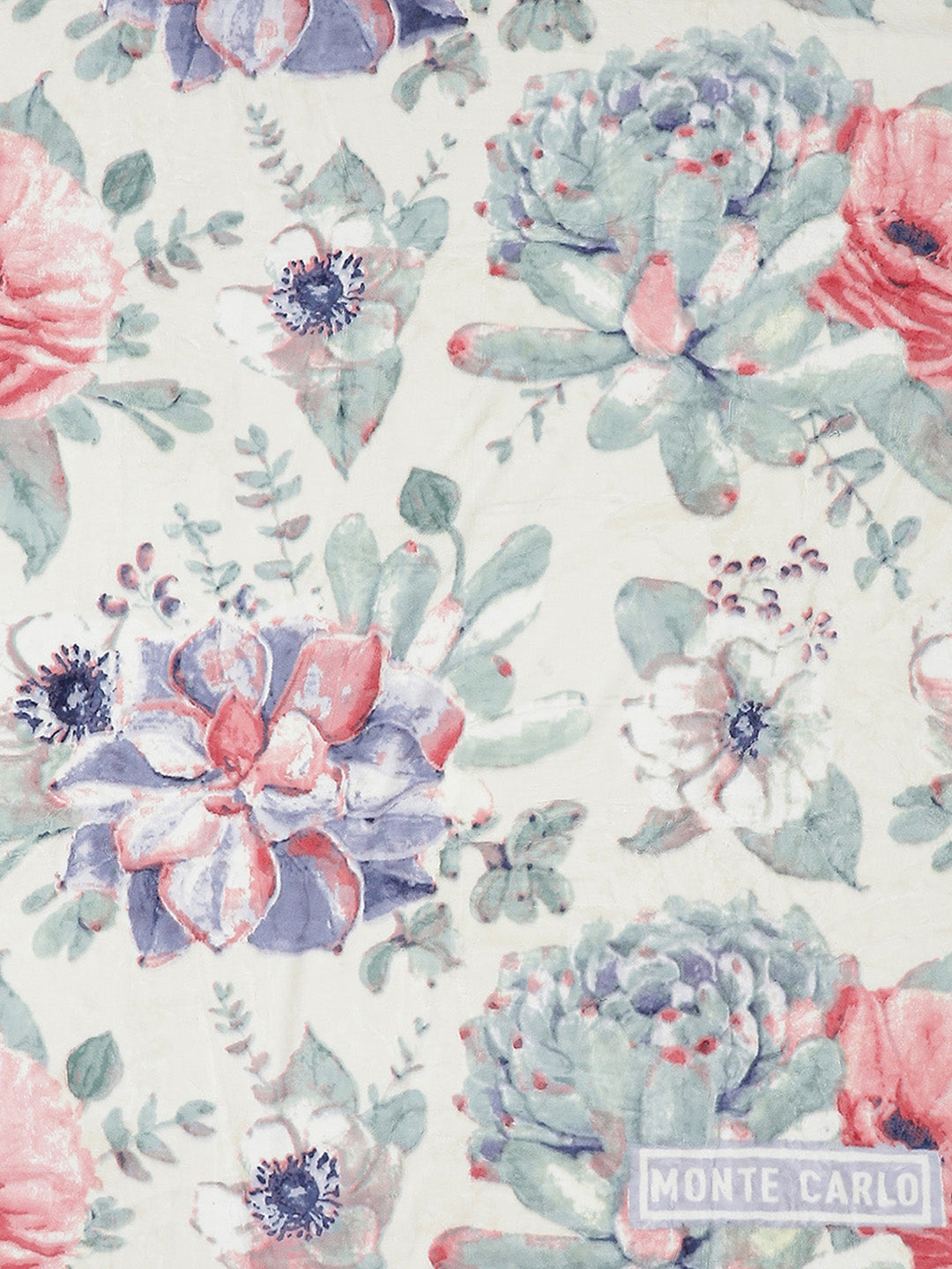Printed Double Bed 795 GSM Blanket Cashmere 2 Ply (Weight 4.2 kg)