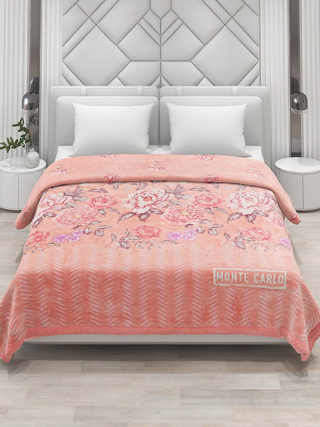 Printed Double Bed 795 GSM Blanket Cashmere 2 Ply (Weight 4.2 kg)