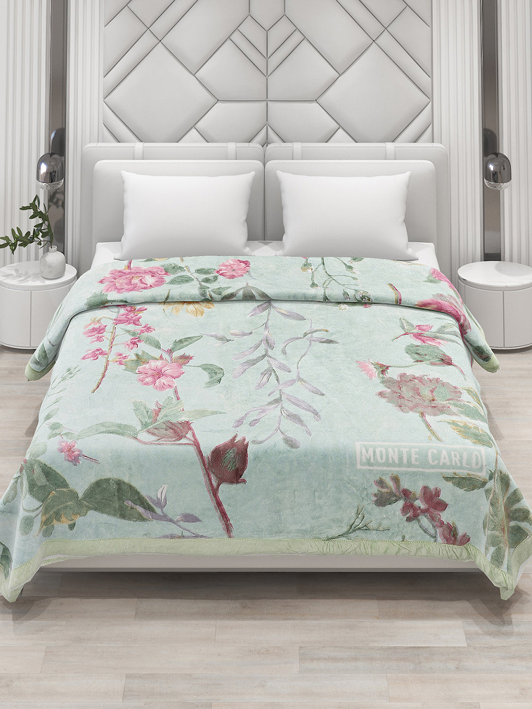 Printed Double Bed 795 GSM Blanket Cashmere 2 Ply (Weight 4.2 kg)