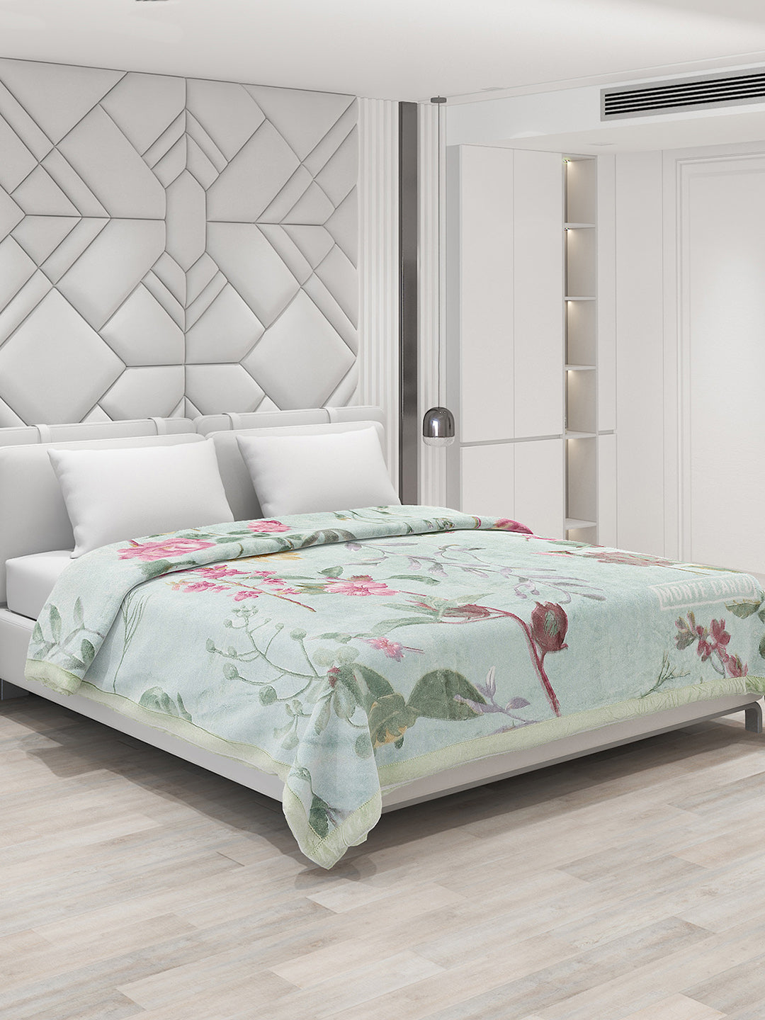 Printed Double Bed 795 GSM Blanket Cashmere 2 Ply (Weight 4.2 kg)