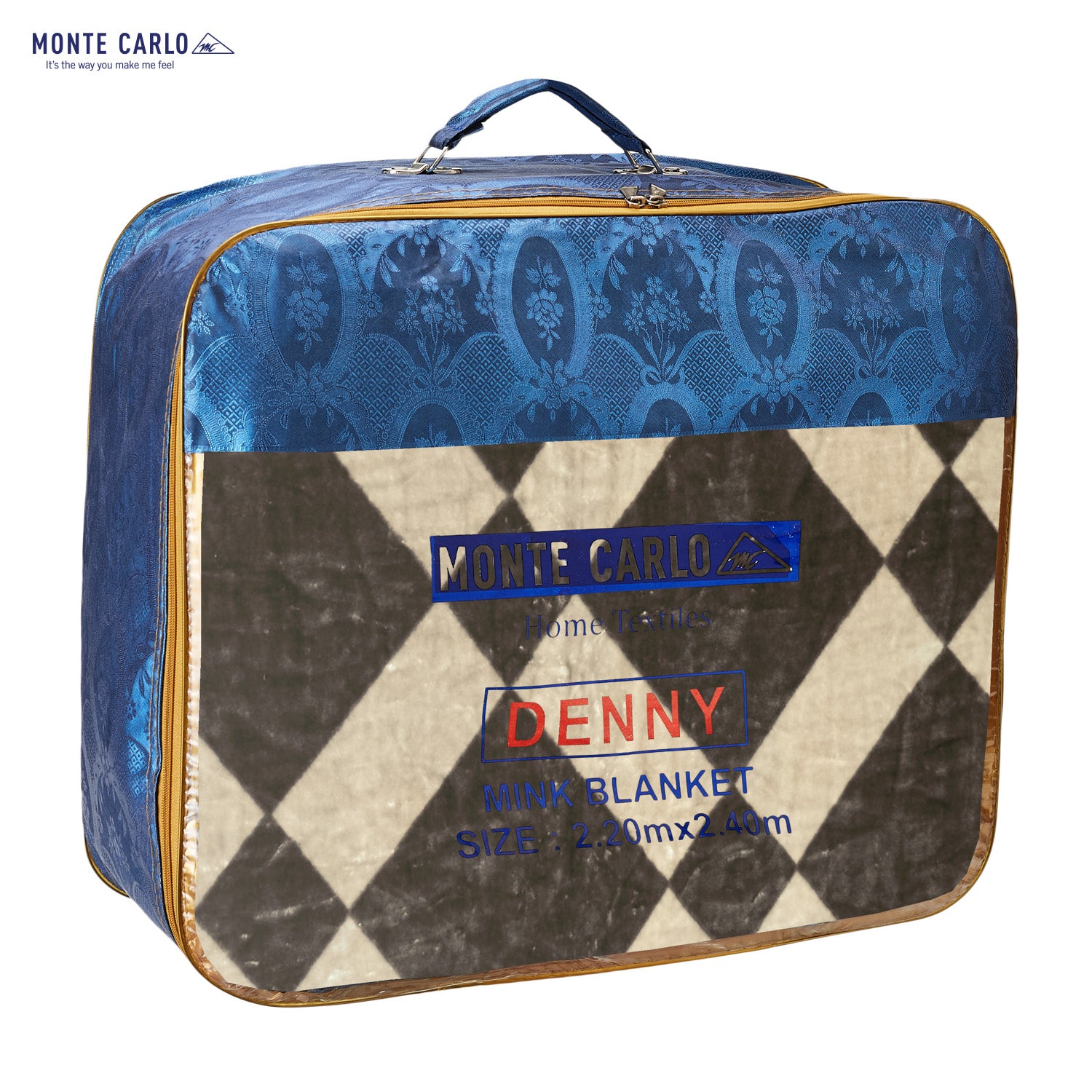 Printed Double Bed Blanket for Mild Winter -1 Ply