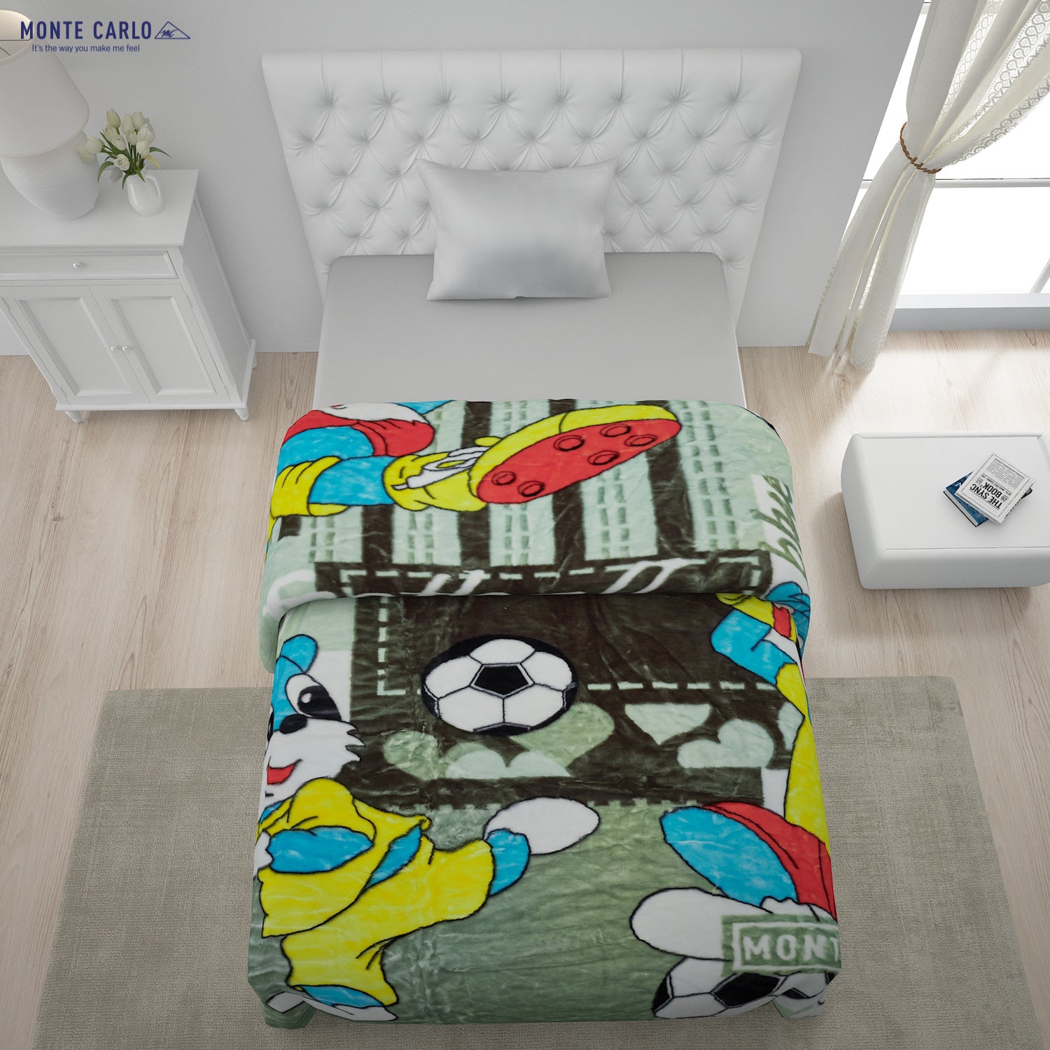 Printed Single Bed Blanket for Mild Winter -2 Ply