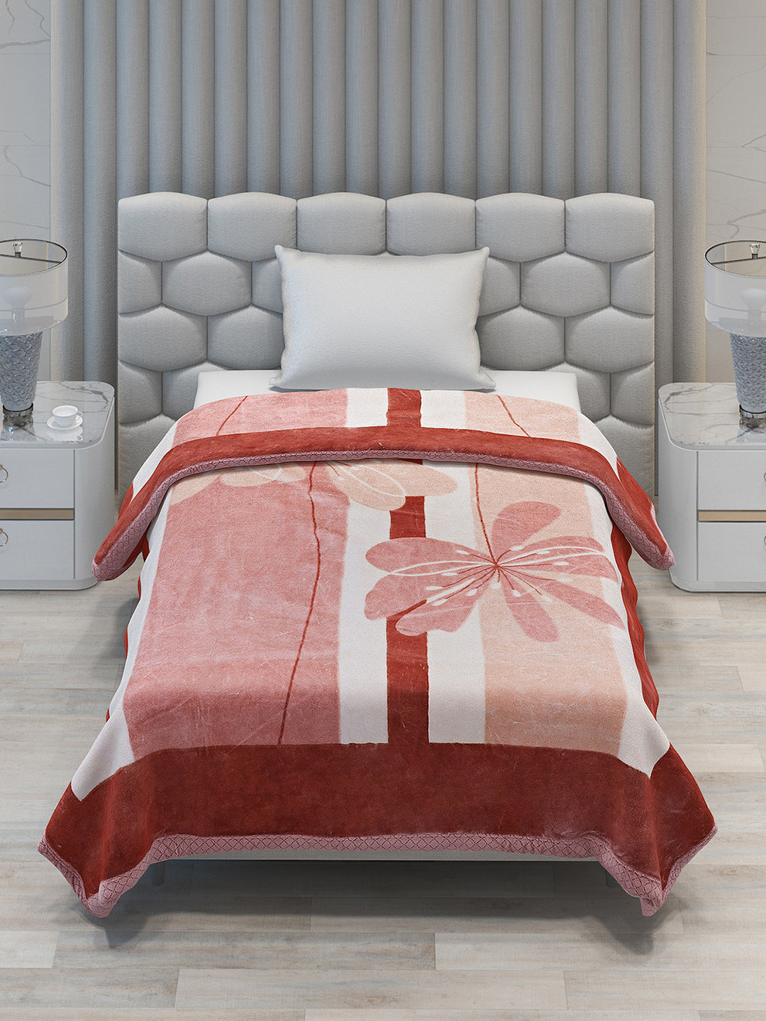 Printed Single Bed 994 GSM Blanket Joseph 2 Ply (Weight 3.5 kg)