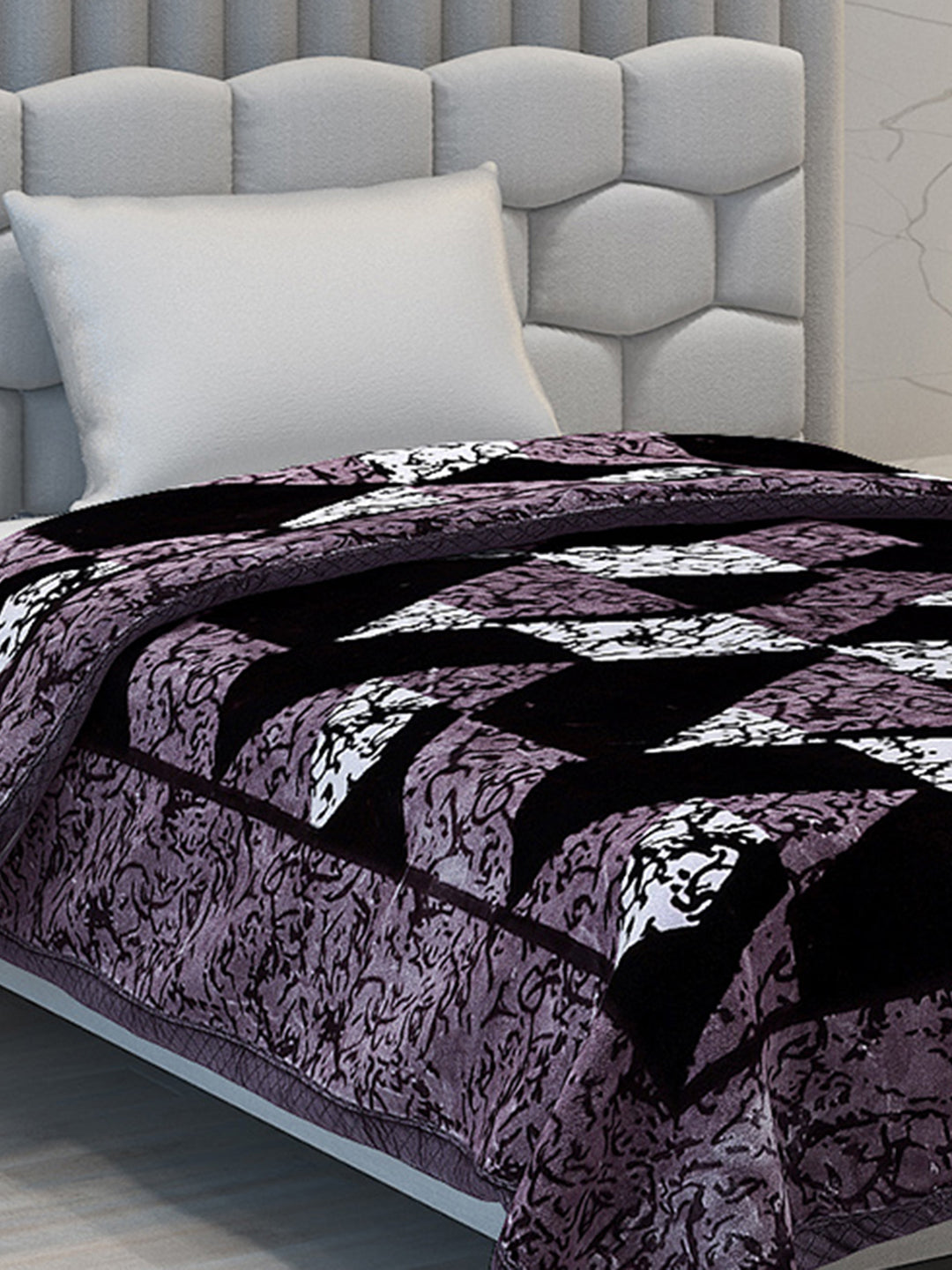 Printed Single Bed 994 GSM Blanket Joseph 2 Ply (Weight 3.5 kg)