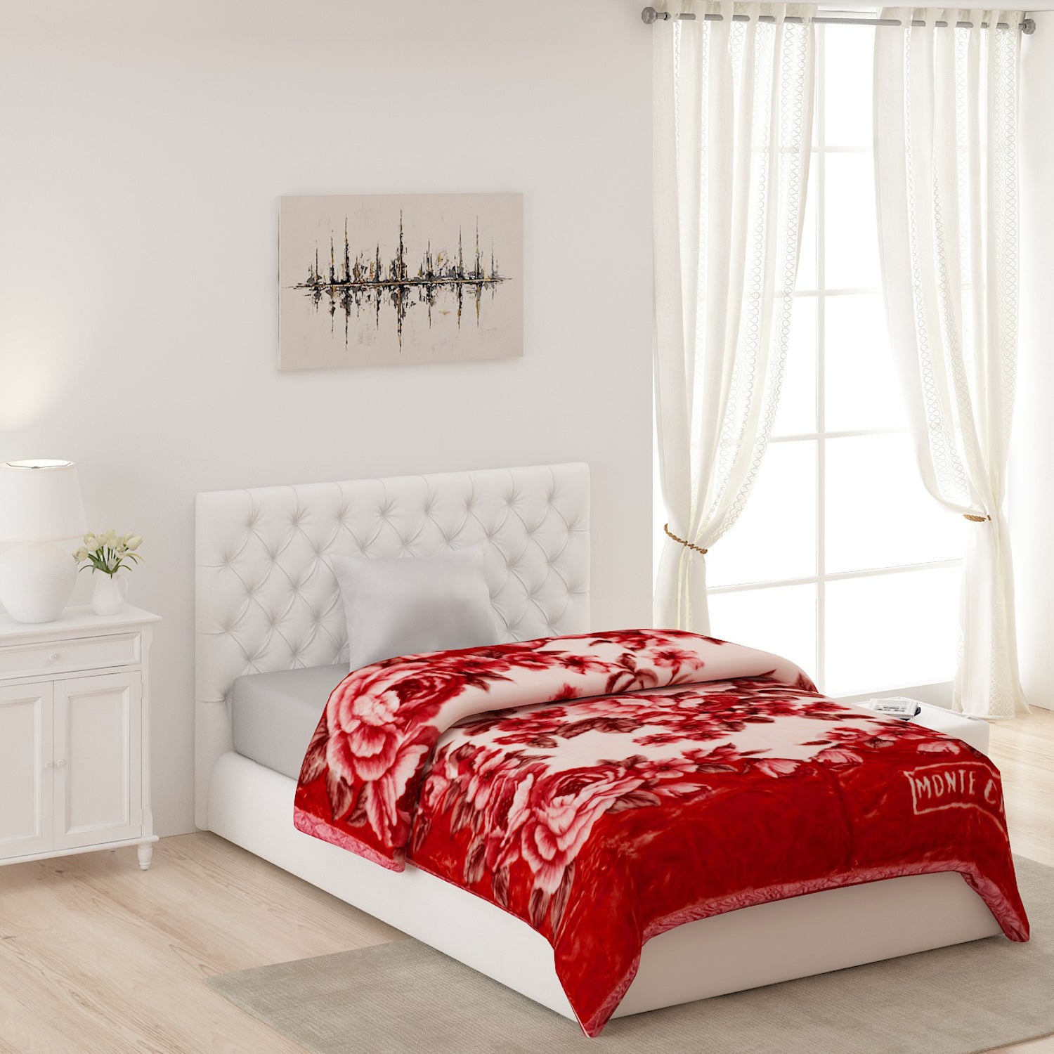 Printed Single Bed Blanket for Heavy Winter -2 Ply