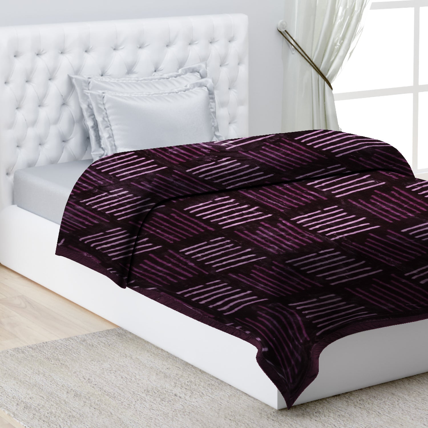Printed Single Bed 1022 GSM Blanket Lucas 2 Ply (Weight 3.6 kg)