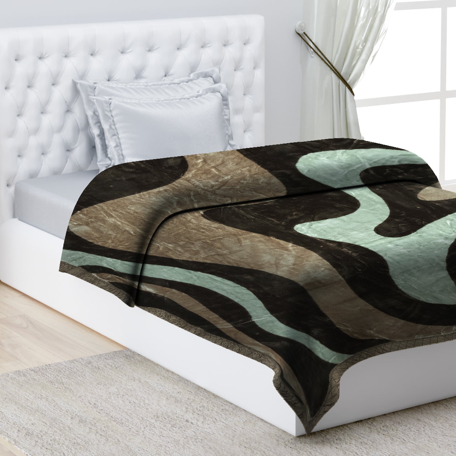 Printed Single Bed 1022 GSM Blanket Lucas 2 Ply (Weight 3.6 kg)