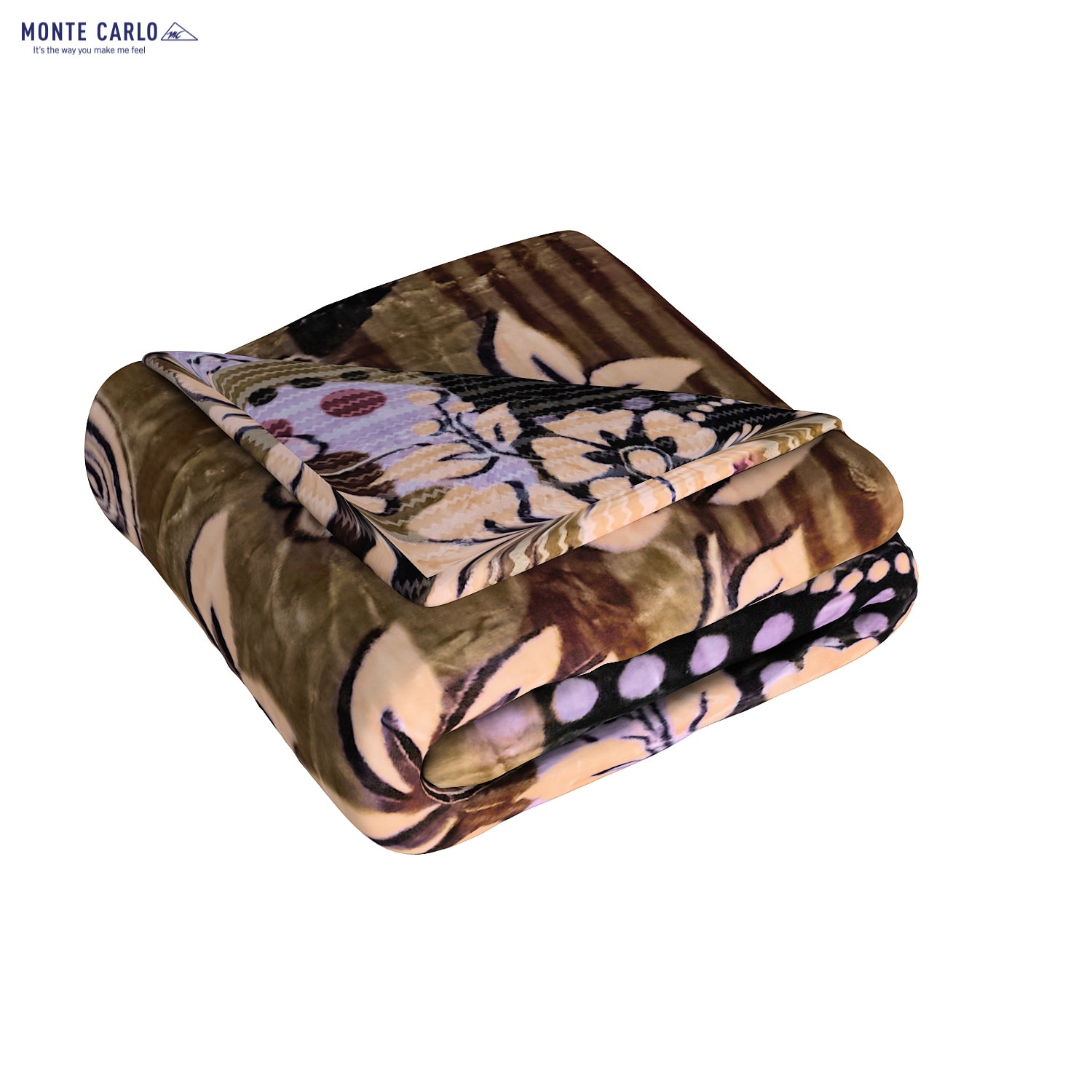 Printed Double Bed Blanket for Heavy Winter -2 Ply
