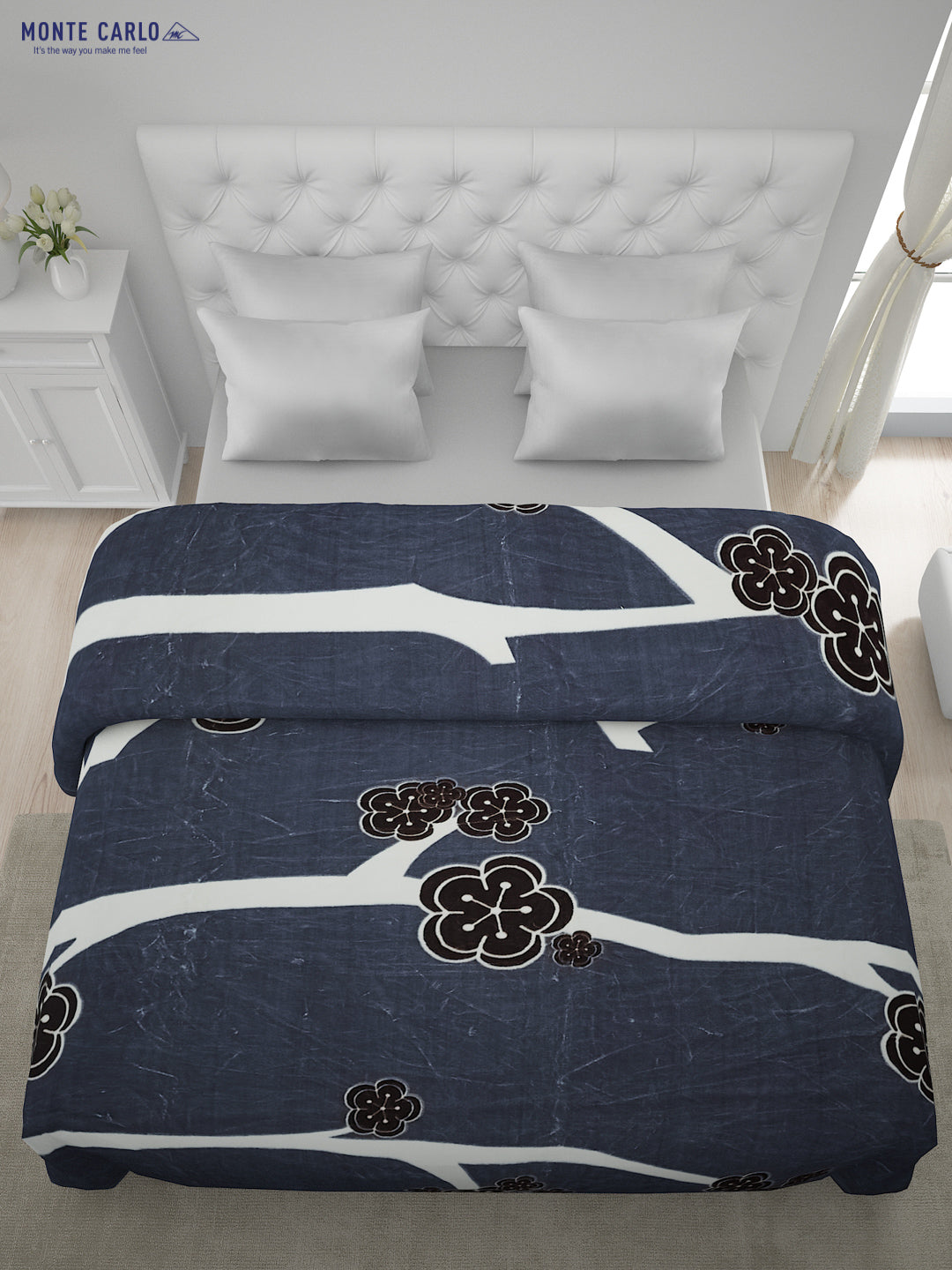 Printed Double Bed Blanket for Heavy Winter -2 Ply
