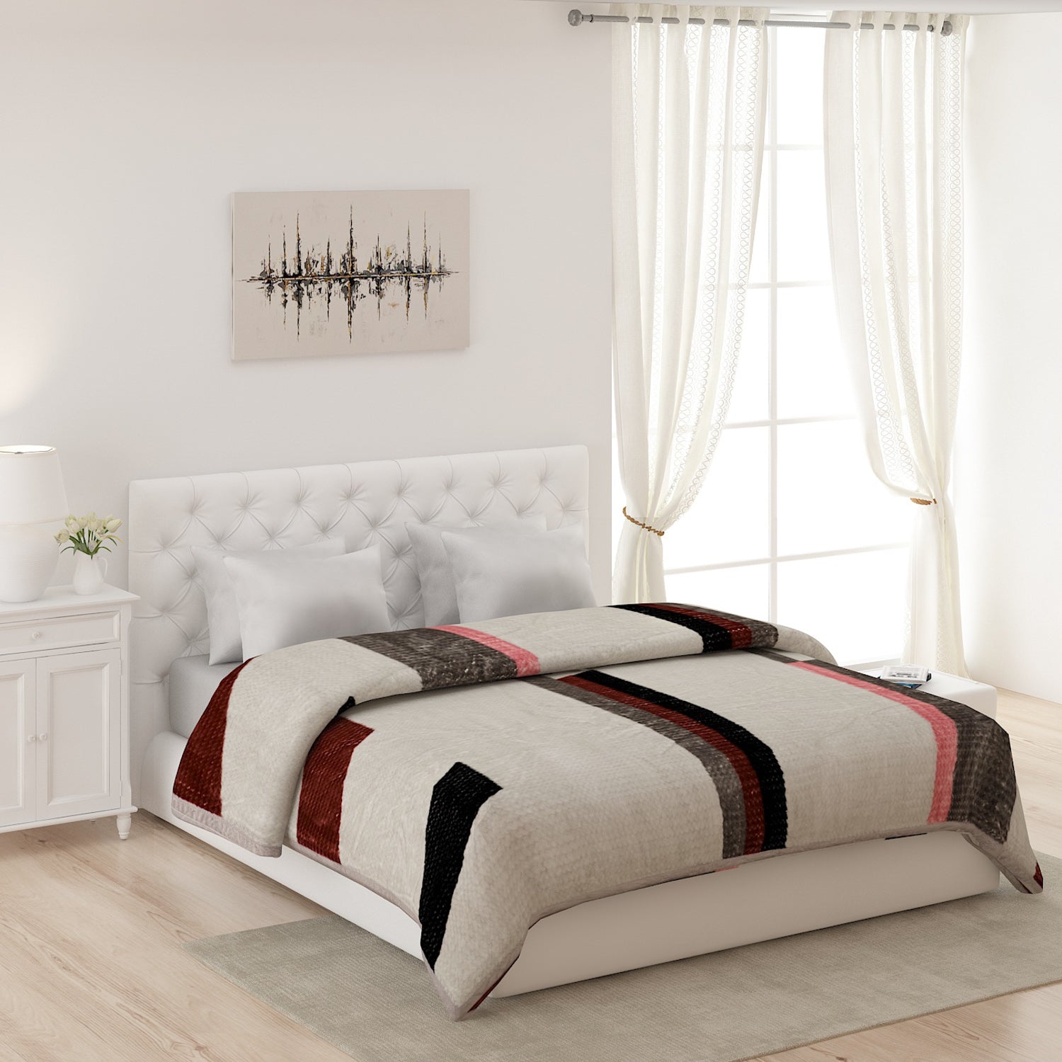 Printed Double Bed 757 GSM Blanket Pride 2 Ply (Weight 4 kg)
