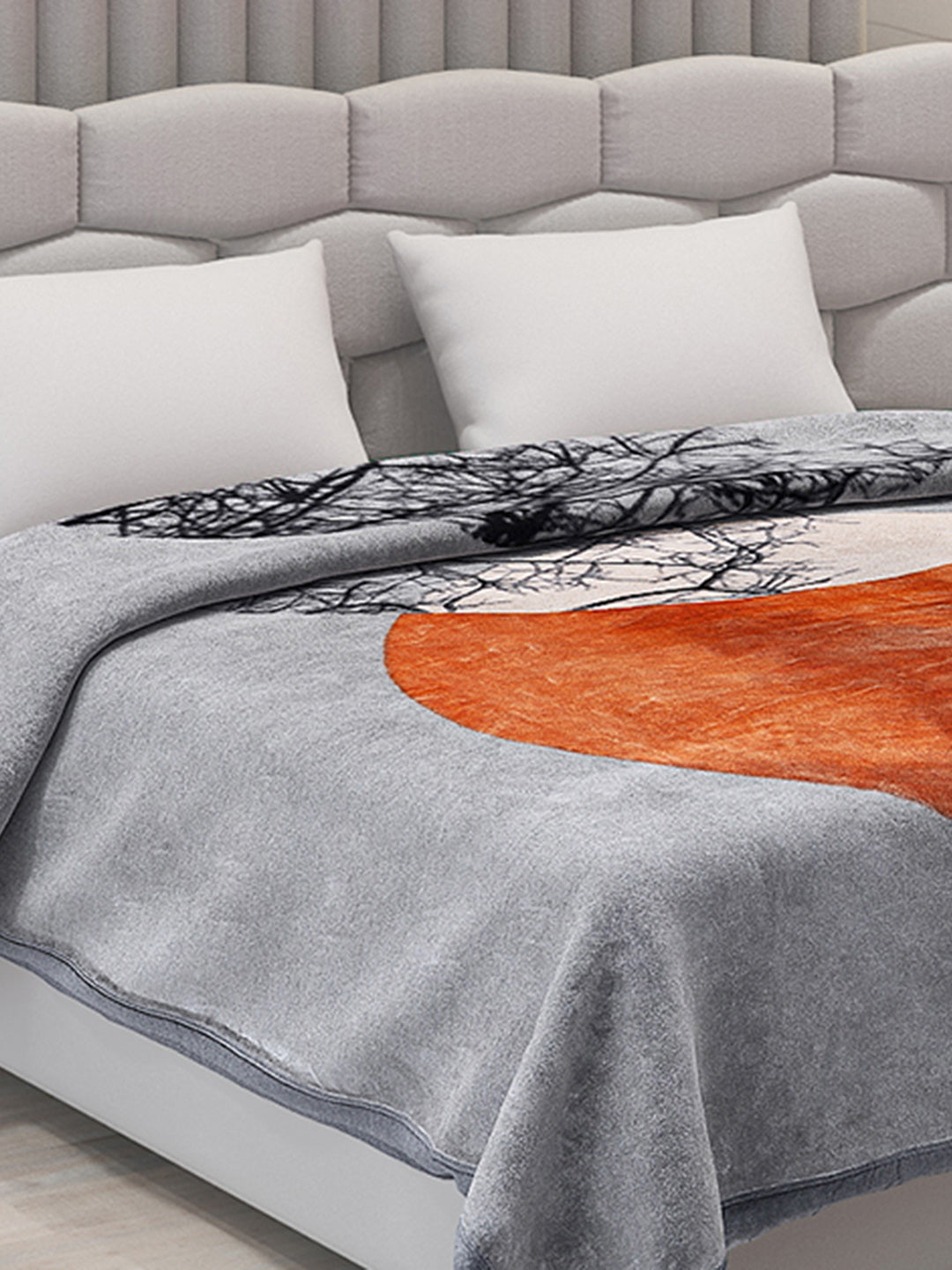 Printed Double Bed Blanket for Mild Winter -2 Ply