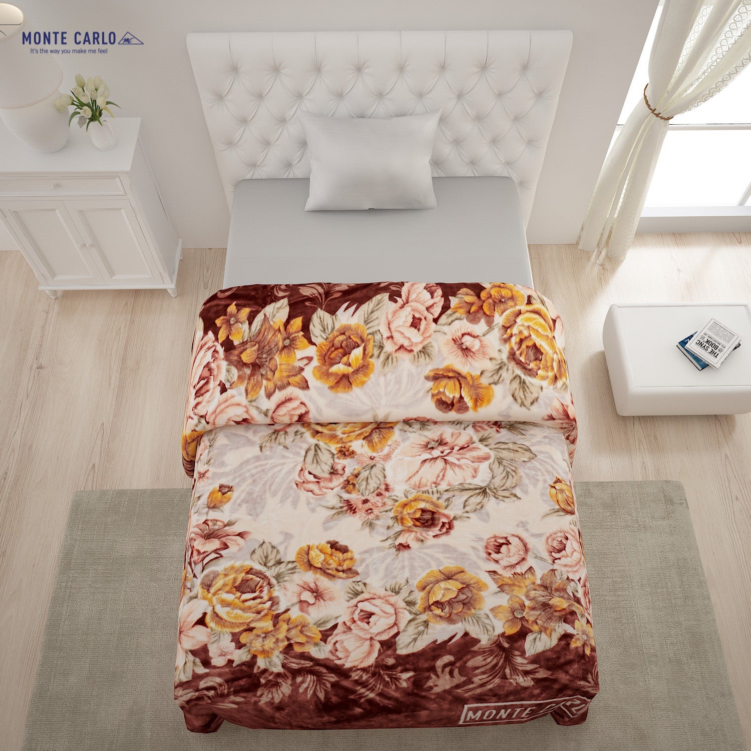 Printed Single Bed 852 GSM Blanket Shagun 2 Ply (Weight 3 kg)