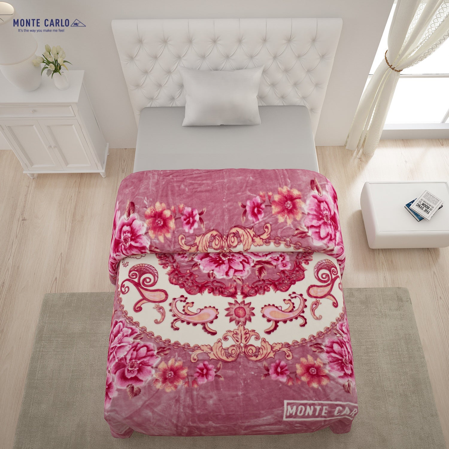 Printed Single Bed 852 GSM Blanket Shagun 2 Ply (Weight 3 kg)
