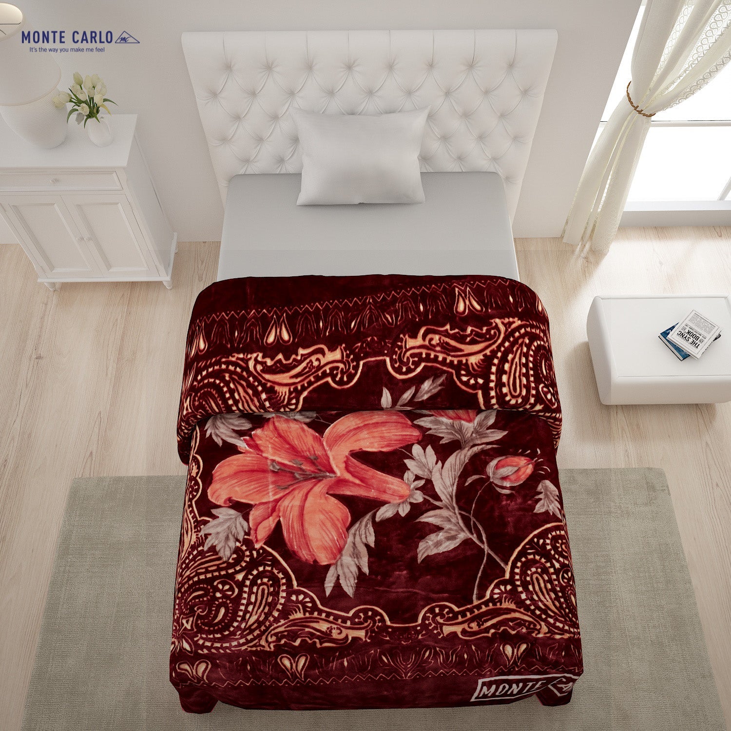 Printed Single Bed 852 GSM Blanket Shagun 2 Ply (Weight 3 kg)