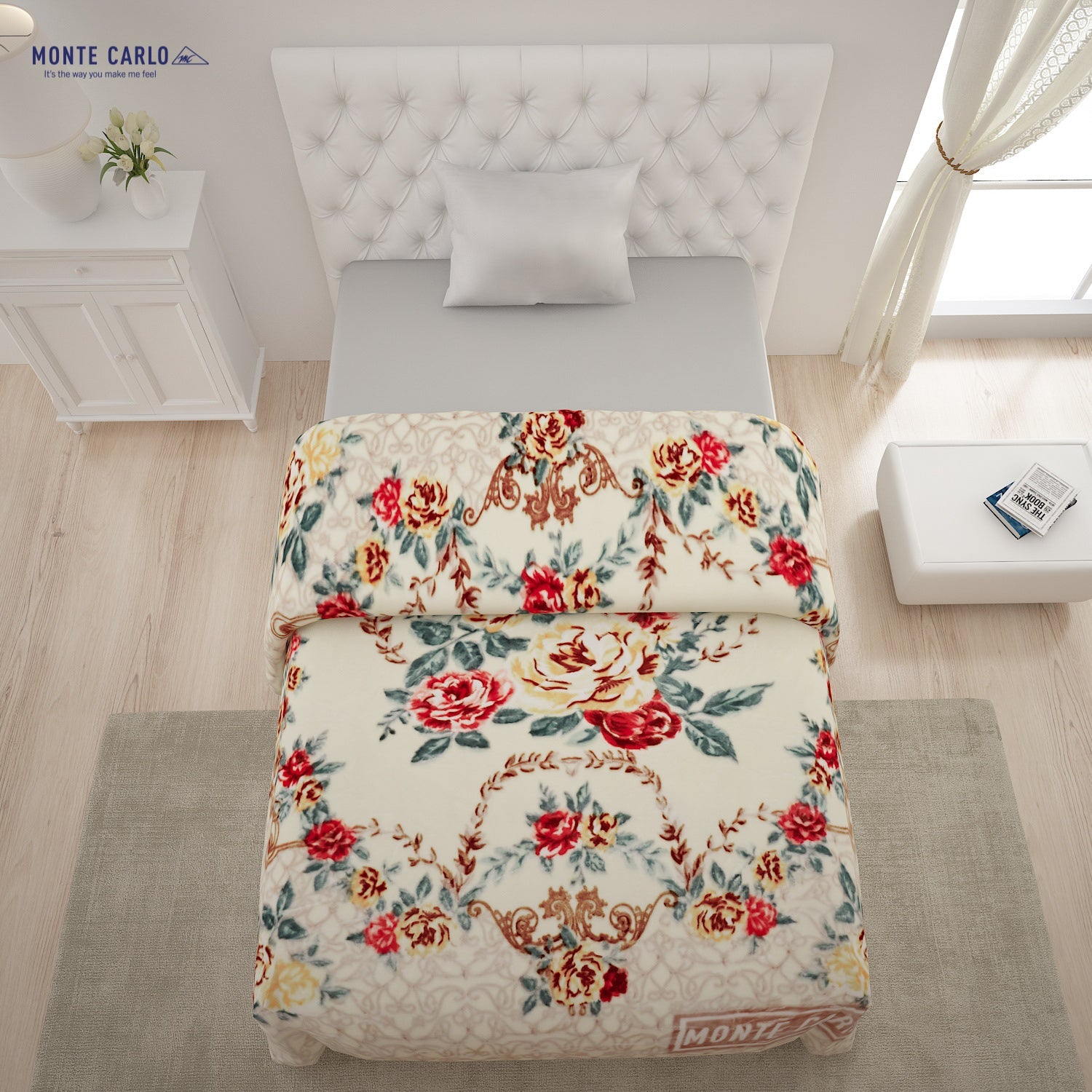 Printed Single Bed 852 GSM Blanket Shagun 2 Ply (Weight 3 kg)
