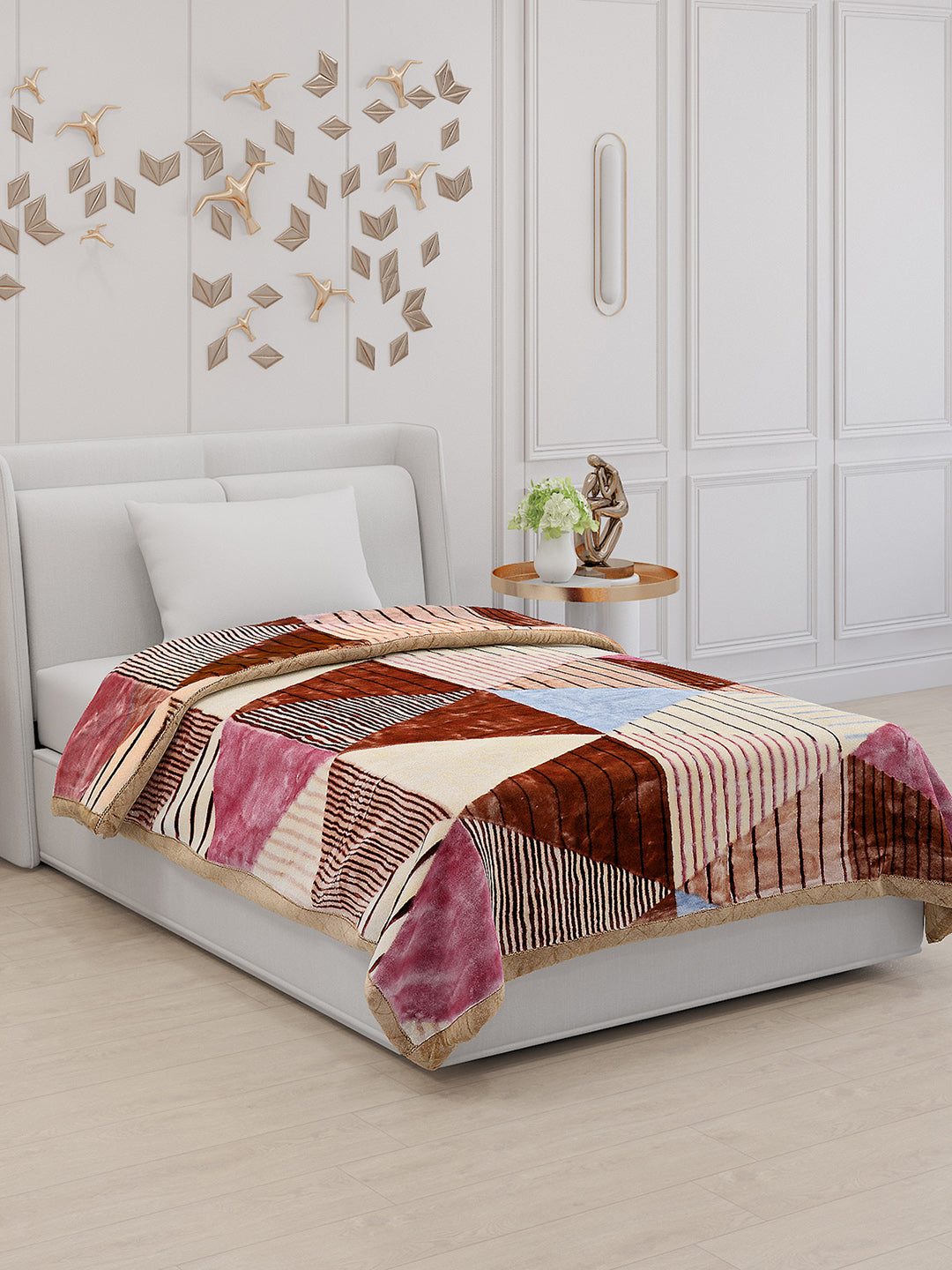 Printed Single Bed 852 GSM Blanket Success 2 Ply (Weight 3 kg)