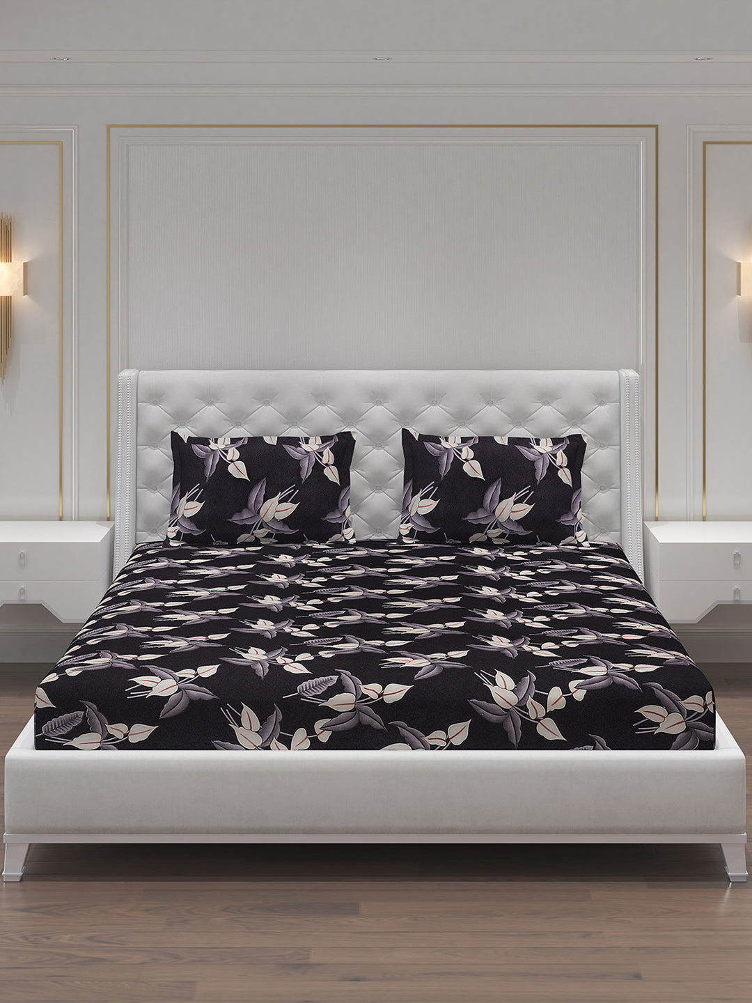 MOCA by Monte Carlo 120 GSM Microfibre Double Bedsheet with 2 Pillow Covers