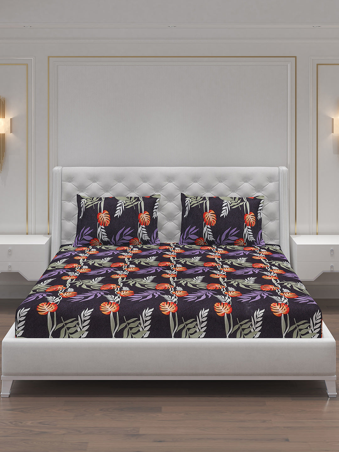 MOCA by Monte Carlo 120 GSM Microfibre Double Bedsheet with 2 Pillow Covers