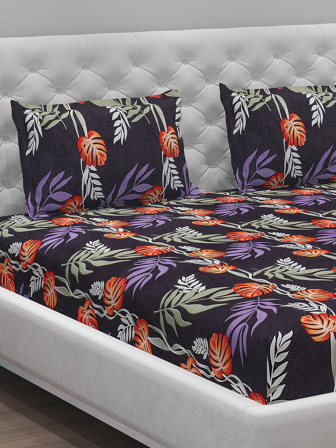 MOCA by Monte Carlo 120 GSM Microfibre Double Bedsheet with 2 Pillow Covers