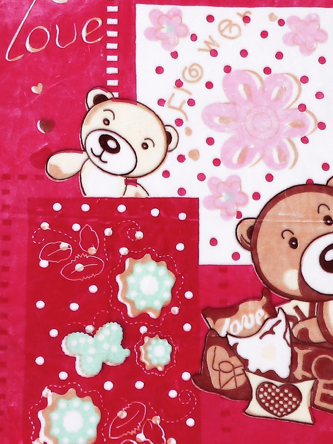 Printed Baby Blanket 2 Ply, 550 GSM, Weight 0.5 kg (Donald)