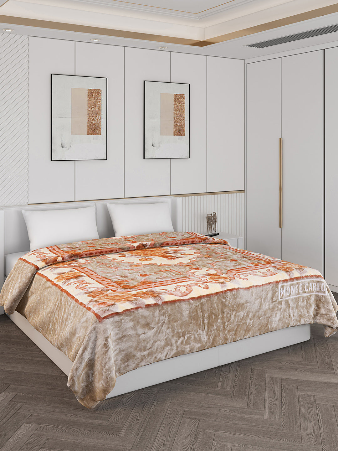 Printed Double Bed 600 GSM Blanket for Heavy Winter -2 Ply (Weight 4 kg)