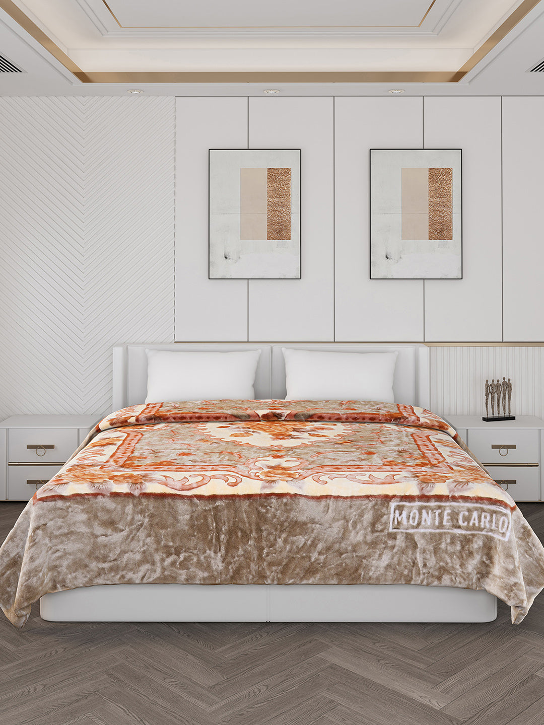 Printed Double Bed 600 GSM Blanket for Heavy Winter -2 Ply (Weight 4 kg)