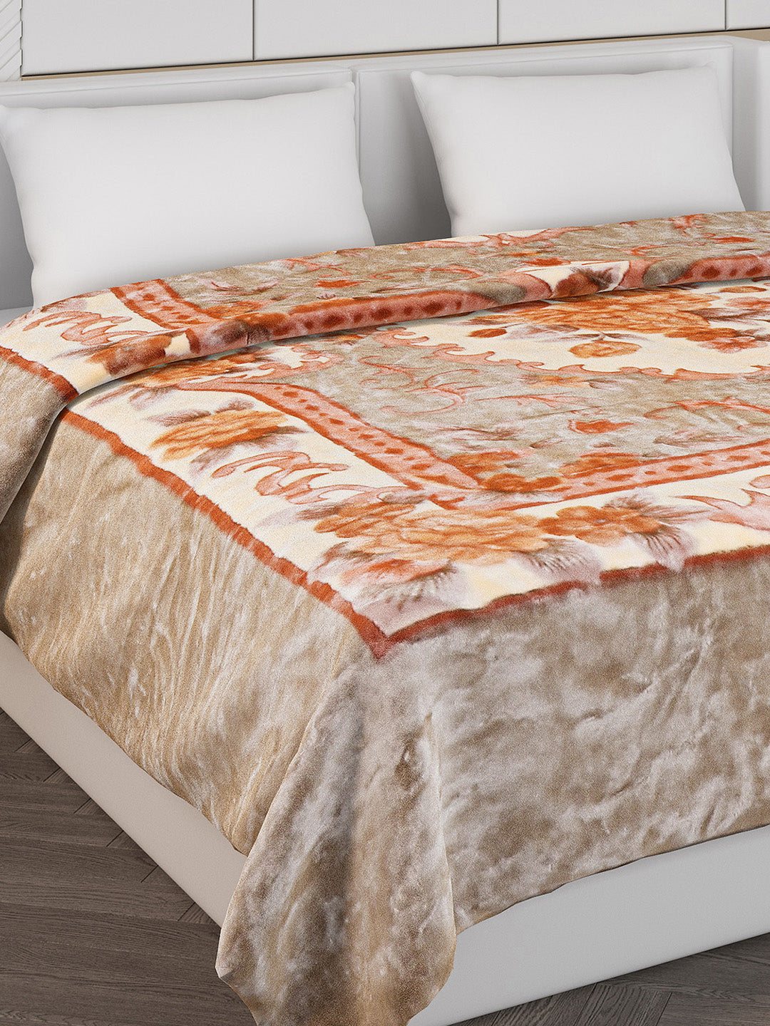 Printed Double Bed 757 GSM Blanket Alexander 2 Ply (Weight 4 kg)
