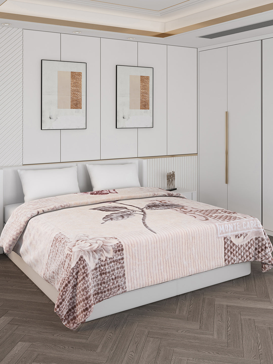 Printed Double Bed 757 GSM Blanket Alexander 2 Ply (Weight 4 kg)