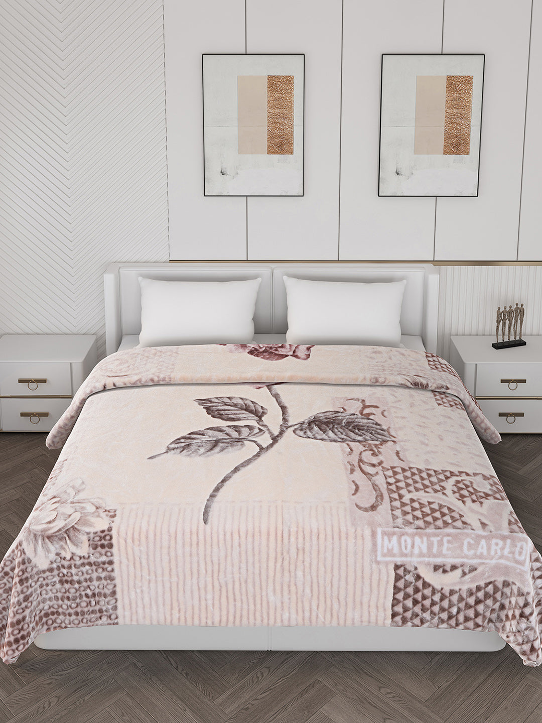 Printed Double Bed 757 GSM Blanket Alexander 2 Ply (Weight 4 kg)