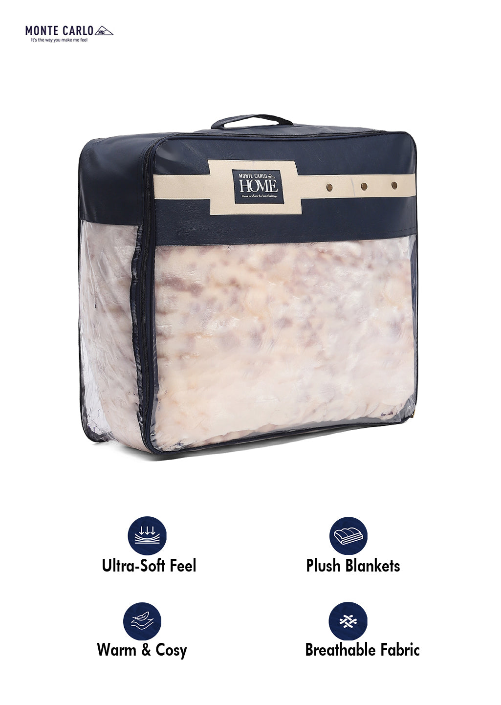 Printed Double Bed 757 GSM Blanket Alexander 2 Ply (Weight 4 kg)