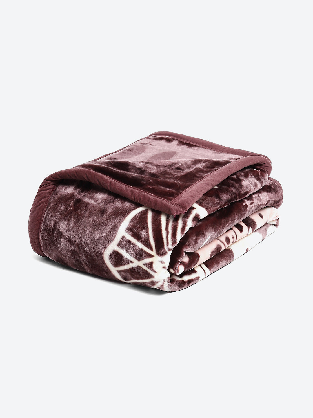 Printed Single Bed 852 GSM Blanket Allen 2 Ply (Weight 3 kg)
