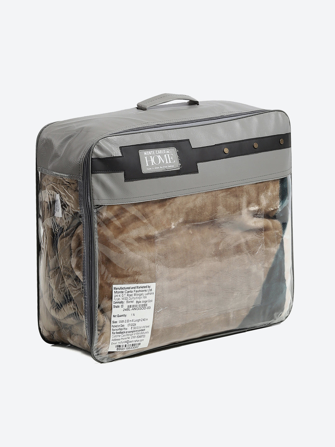 Printed Double Bed 947 GSM Blanket for Heavy Winter -1 Ply (Weight 5 kg)