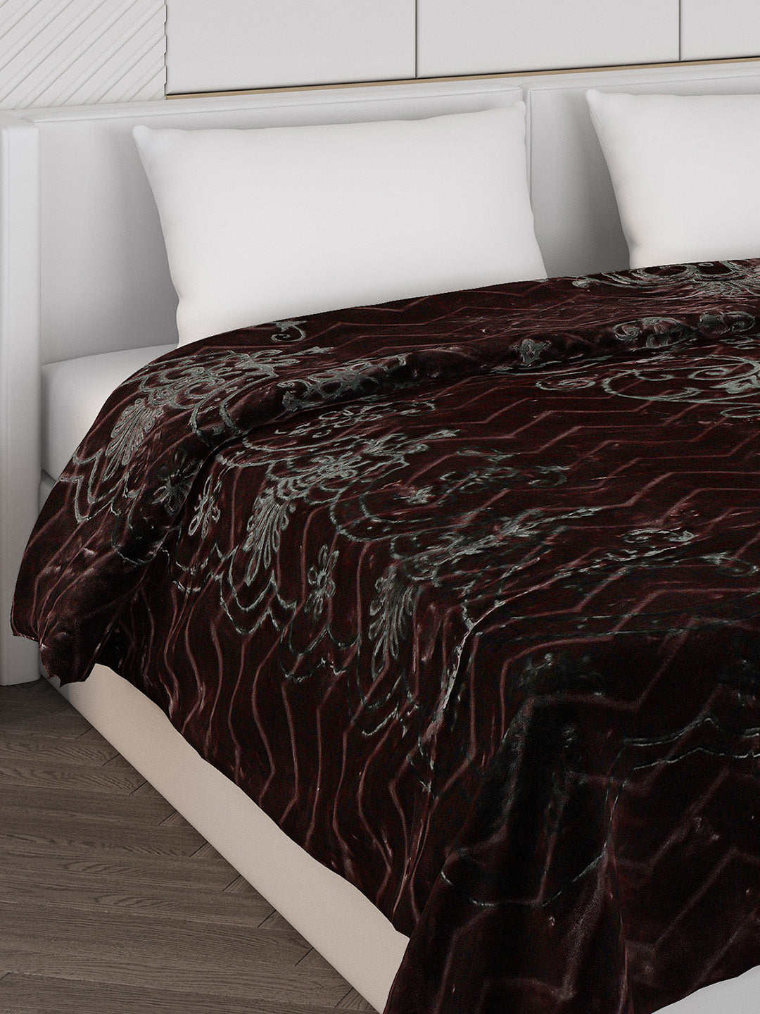 Printed Double Bed Blanket for Heavy Winter -2 Ply