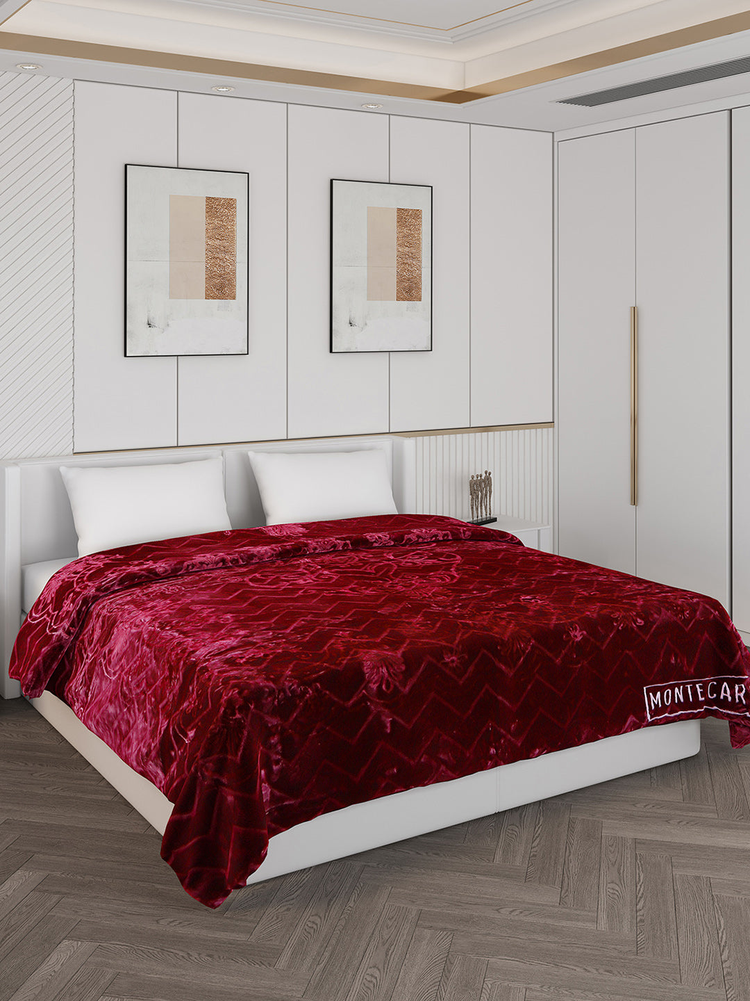 Printed Double Bed Blanket for Heavy Winter -2 Ply