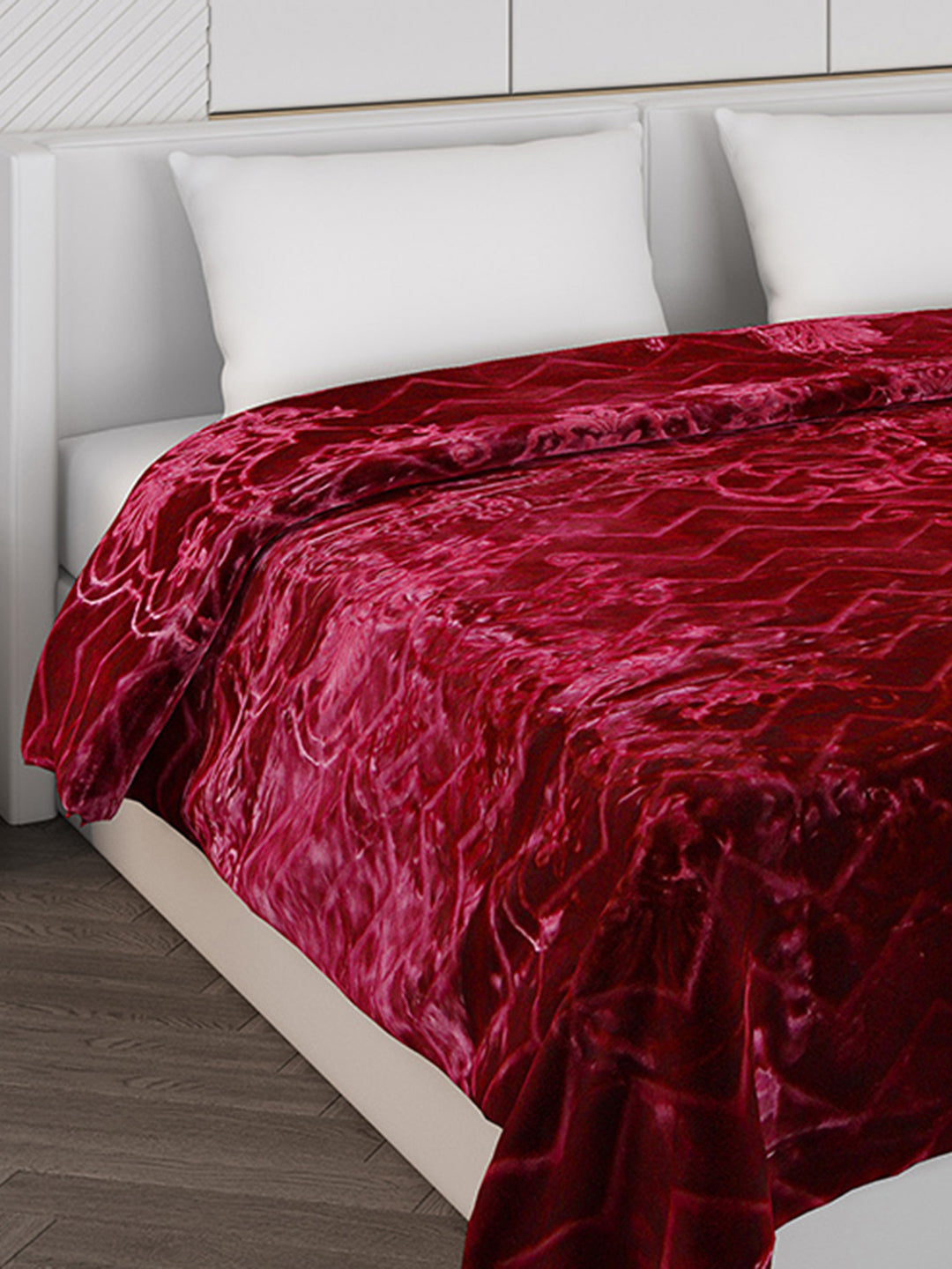 Printed Double Bed Blanket for Heavy Winter -2 Ply