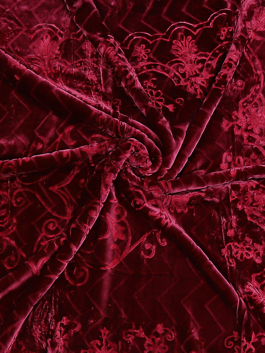 Printed Double Bed Blanket for Heavy Winter -2 Ply