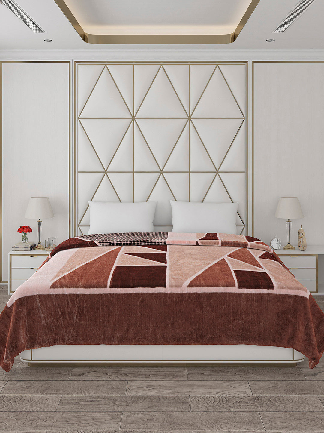 Printed Double Bed 800 GSM Blanket Bolt 1 Ply (Weight 4.3 kg)