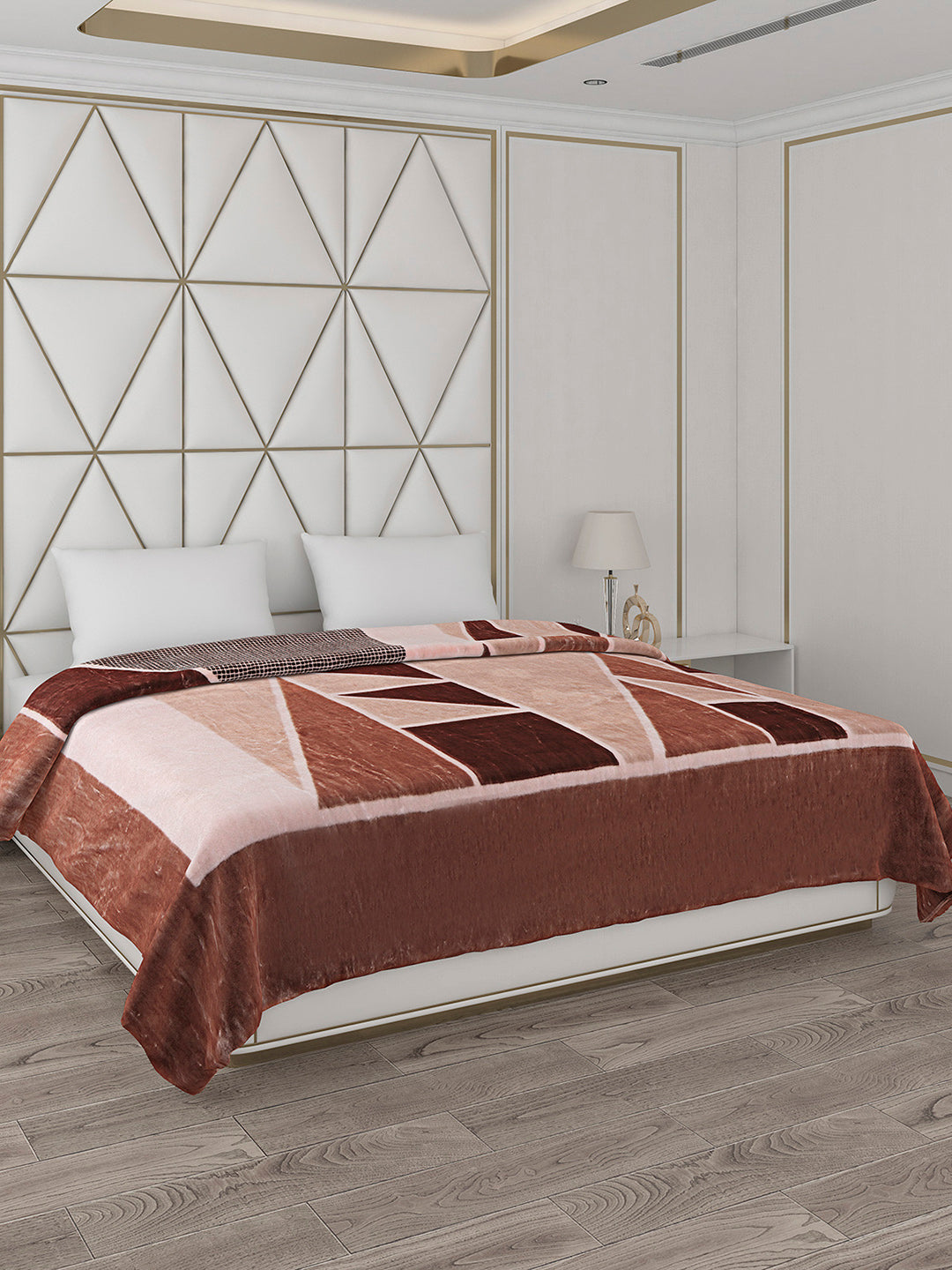 Printed Double Bed 800 GSM Blanket Bolt 1 Ply (Weight 4.3 kg)